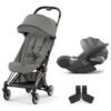 Duo Coya rose gold et Cloud T mirage grey Cybex