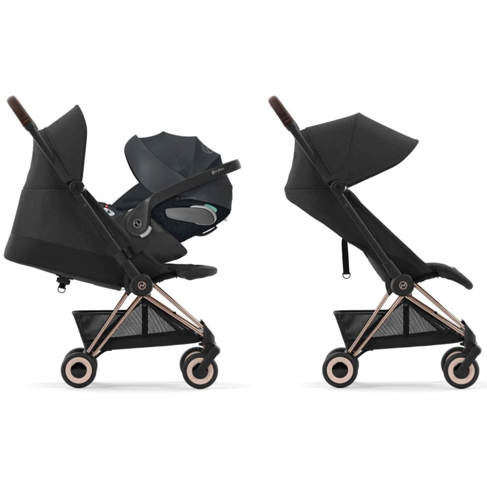 Duo Coya rose gold et Cloud T mirage grey Cybex