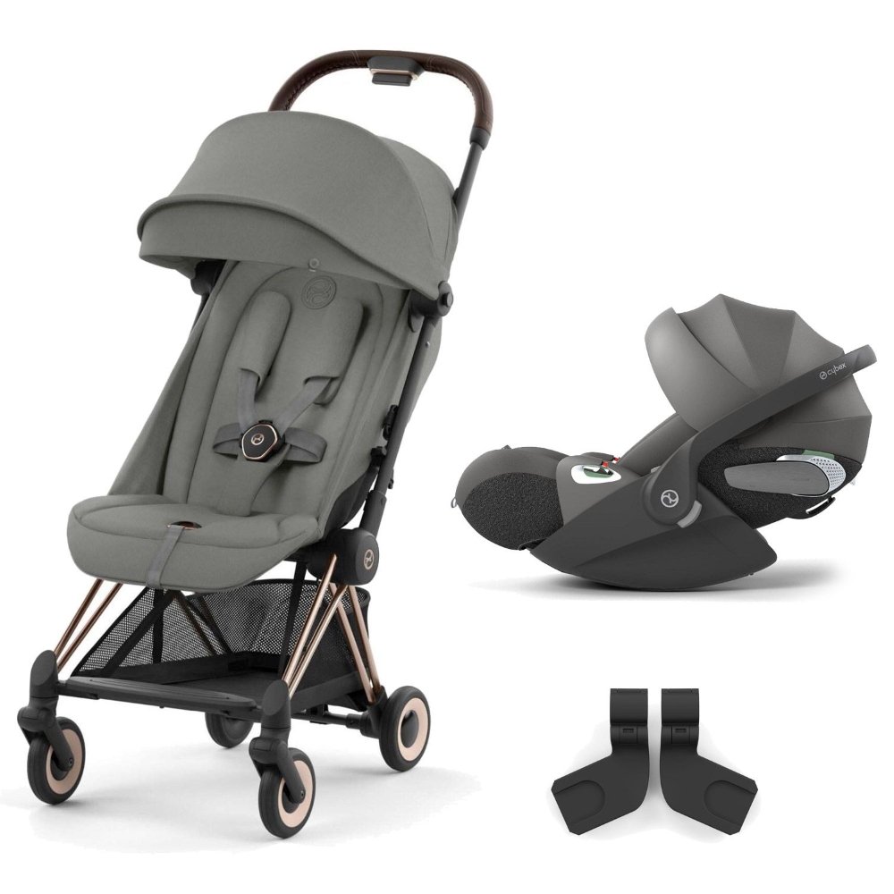 Duo Coya rose gold et Cloud T mirage grey Cybex