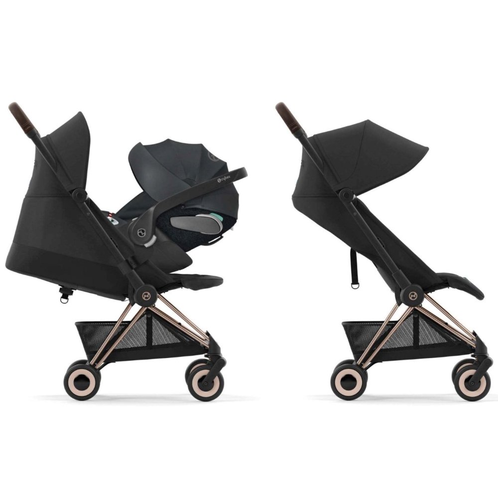 Duo Coya rose gold et Cloud T peach pink Cybex