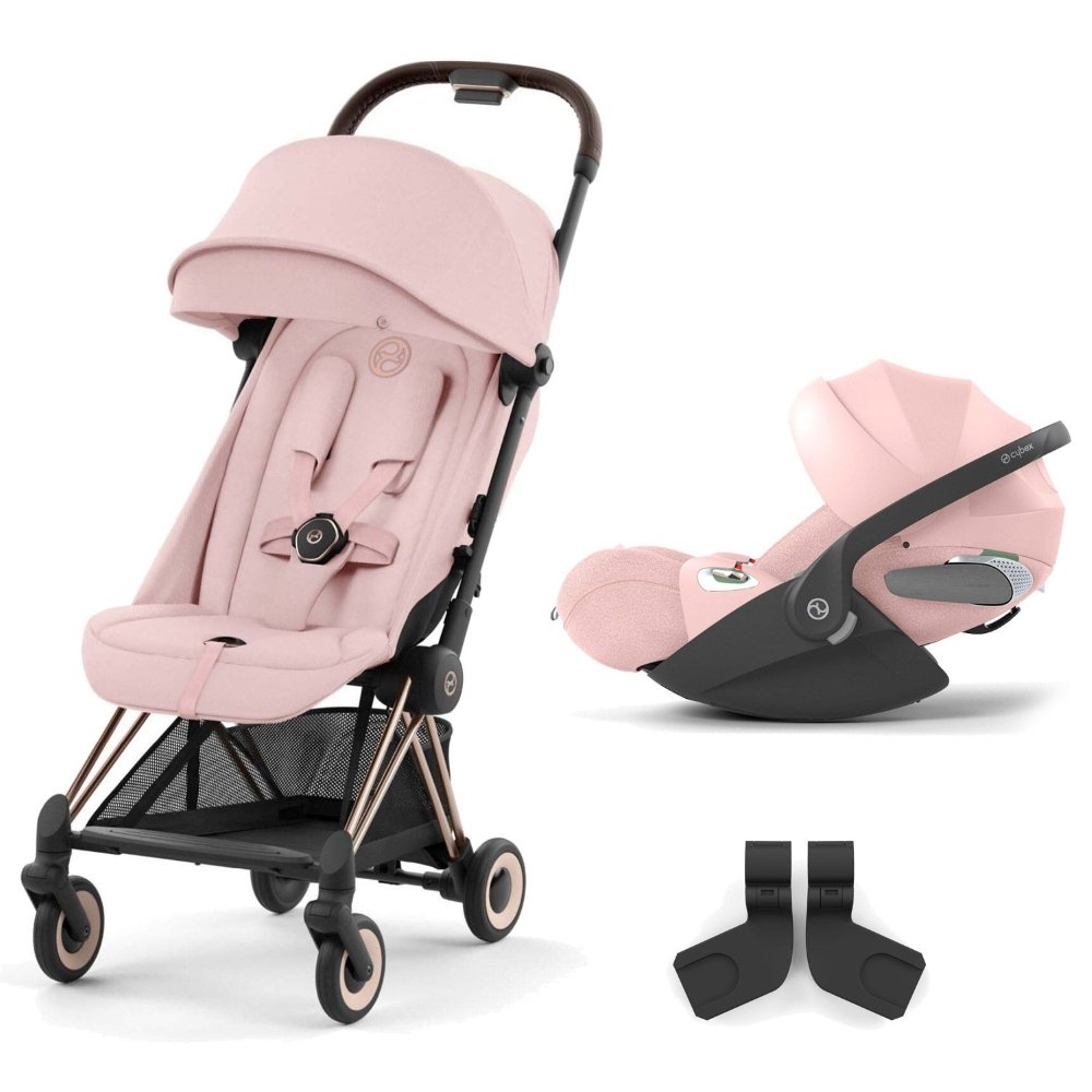 Duo Coya rose gold et Cloud T peach pink Cybex