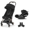 Duo Coya rose gold et Cloud T sepia black Cybex