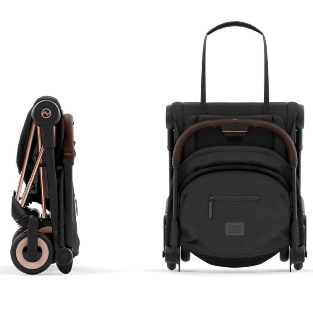Duo Coya rose gold et Cloud T sepia black Cybex