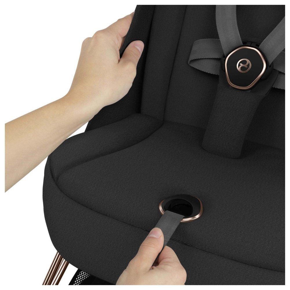 Duo Coya rose gold et Cloud T sepia black Cybex