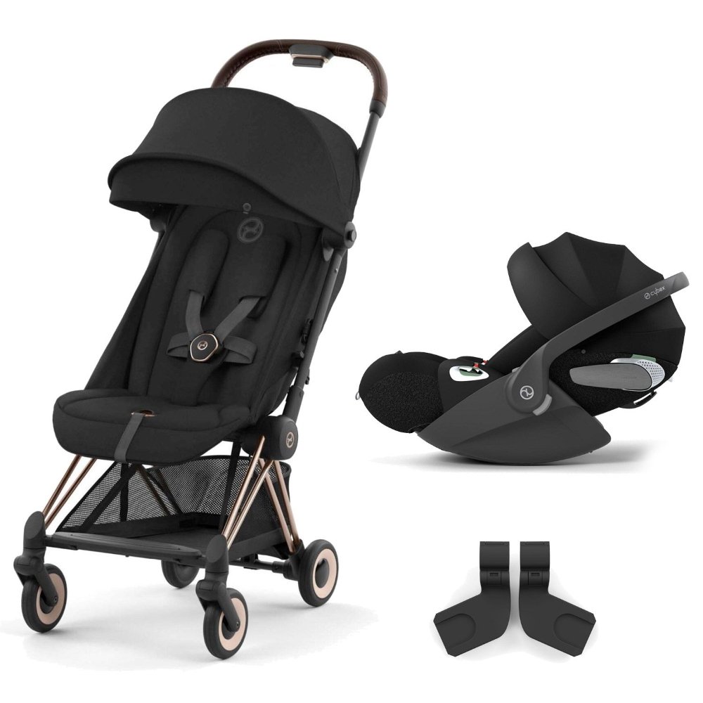 Duo Coya rose gold et Cloud T sepia black Cybex