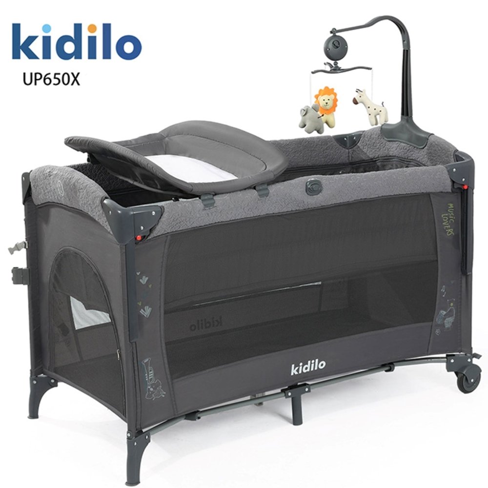 Lit cododo multifonctions Gris Kidilo