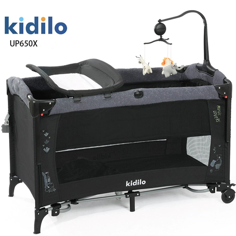 Lit cododo multifonctions Noir Kidilo