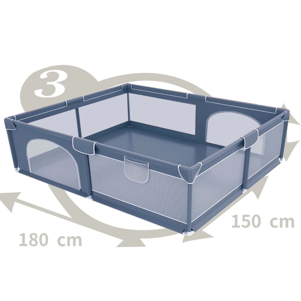 Parc de jeux bébé avec 50 balles 180*150