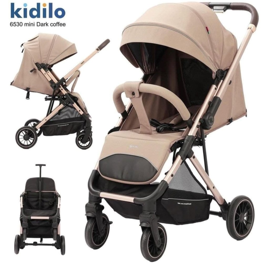 Poussette valise réversible beige 6530 Mini Kidilo