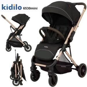 Poussette valise réversible noir 6530 Mini Kidilo