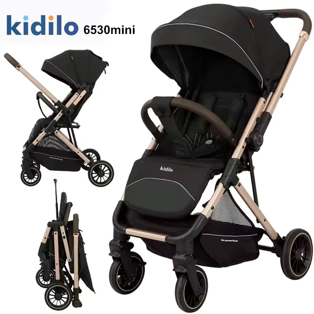 Poussette valise réversible noir 6530 Mini Kidilo