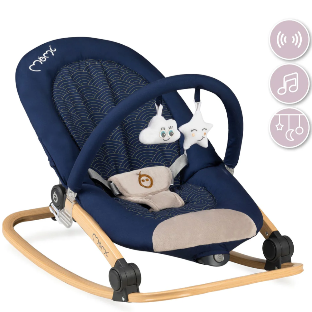 Transat bébé Lumiwood Momi bleu