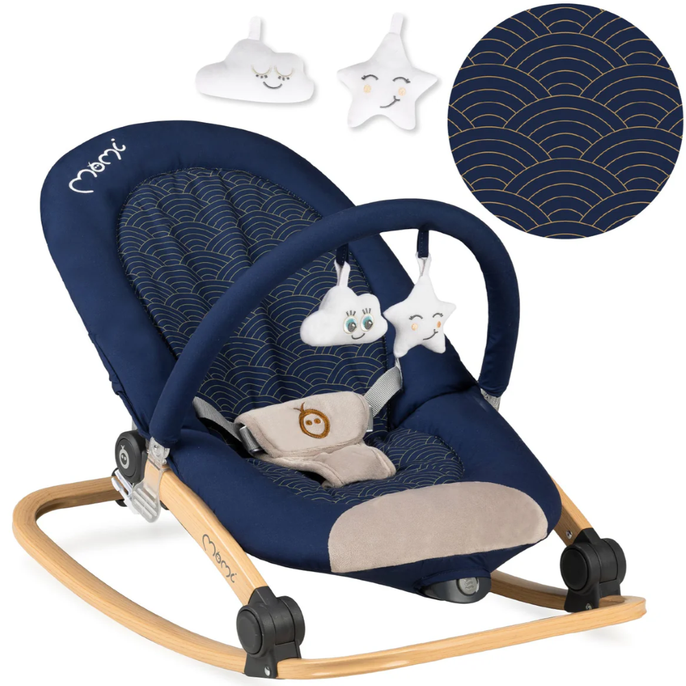 Transat bébé Lumiwood Momi bleu