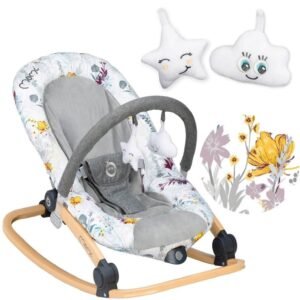 Transat bébé Lumiwood Momi flower