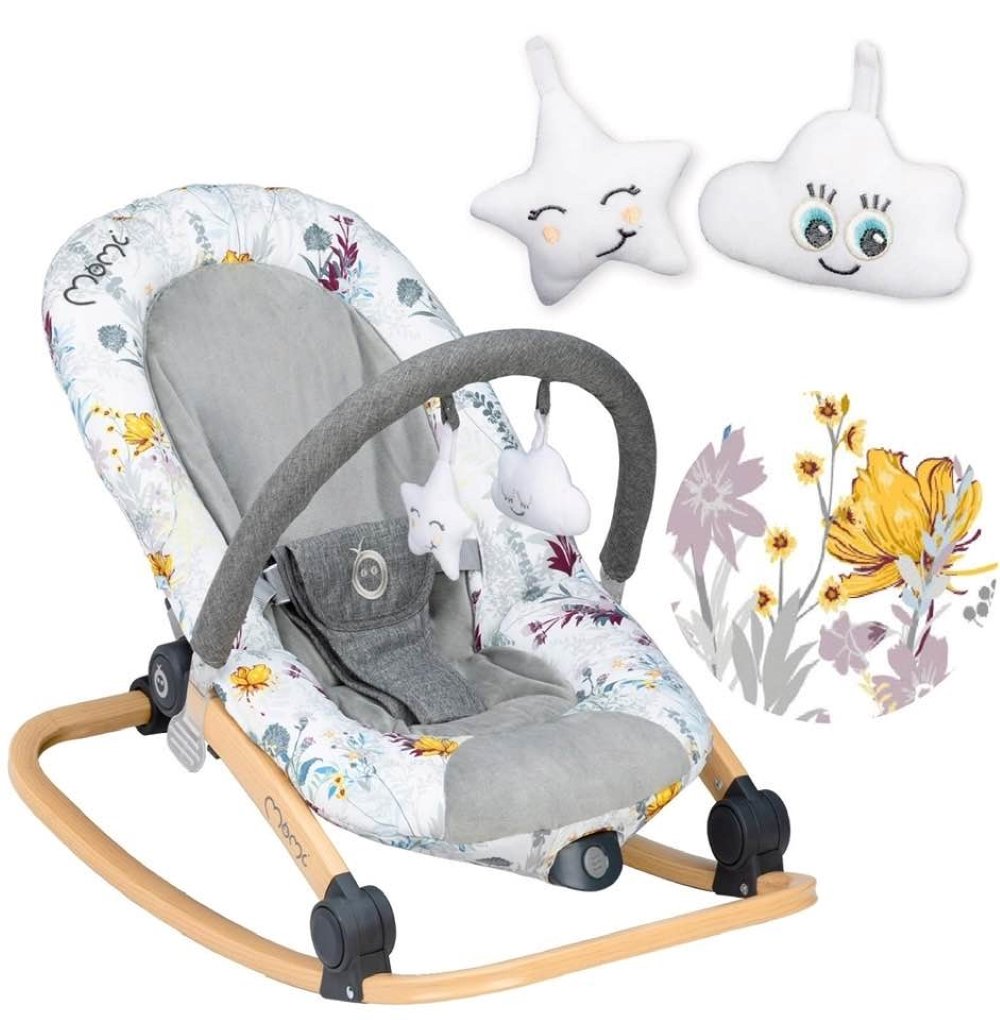 Transat bébé Lumiwood Momi flower