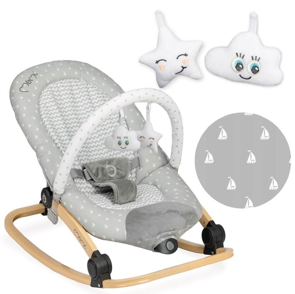 Transat bébé Lumiwood Momi gris bateau