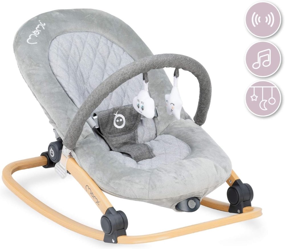 Transat bébé Lumiwood Momi gris