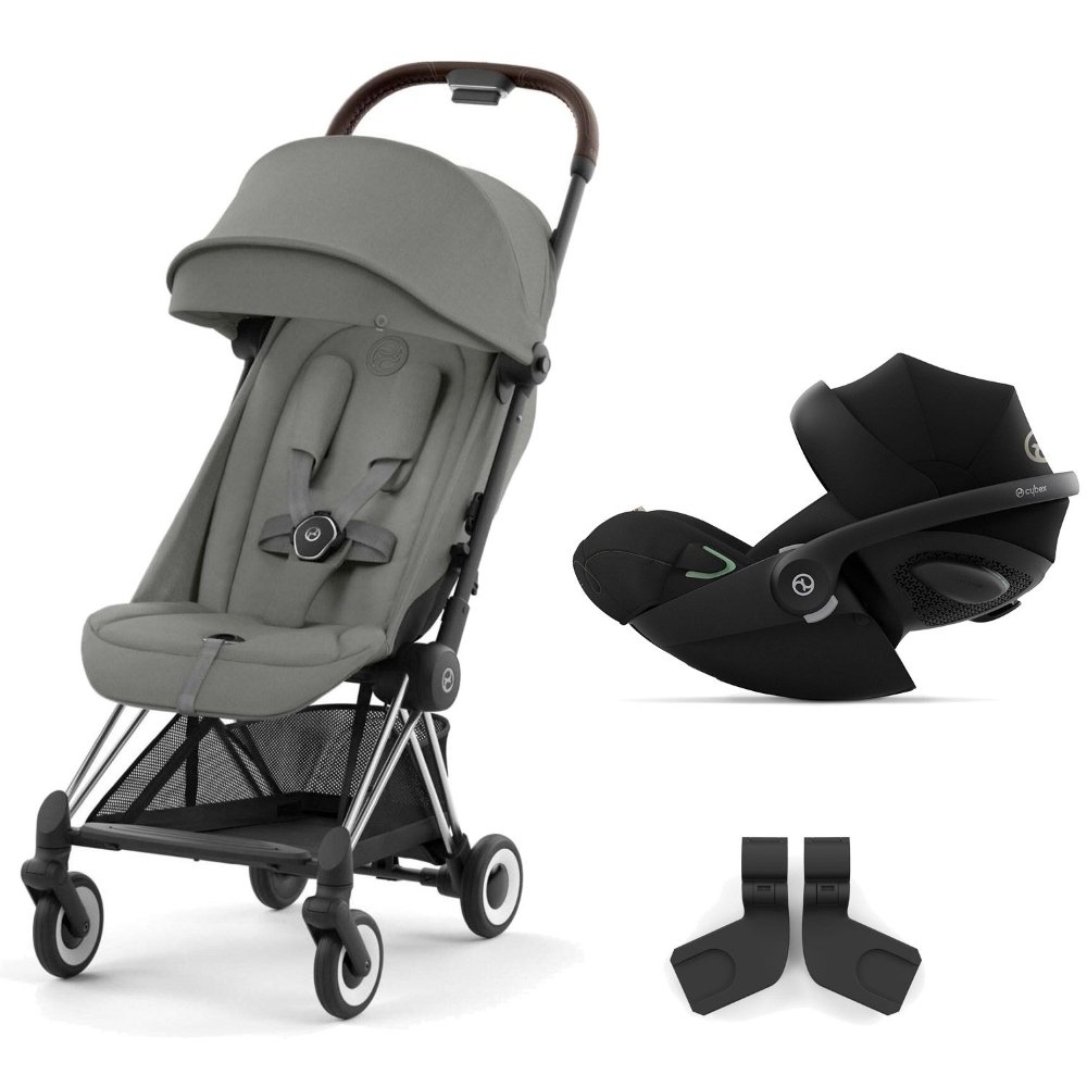 Duo Coya chrome brown mirage grey et Cloud G Cybex