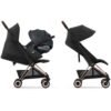 Duo Coya chrome brown sepia black et Cloud G Cybex