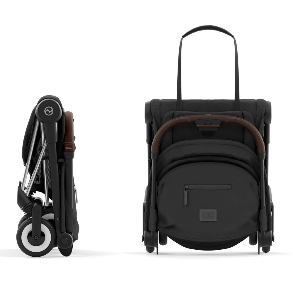 Duo Coya chrome brown sepia black et Cloud G Cybex