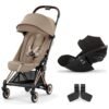 Duo Coya rose gold cozy beige et Cloud G Cybex