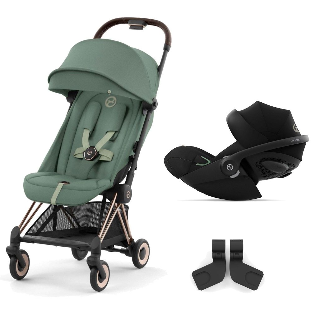 Duo Coya rose gold leaf green et Cloud G Cybex