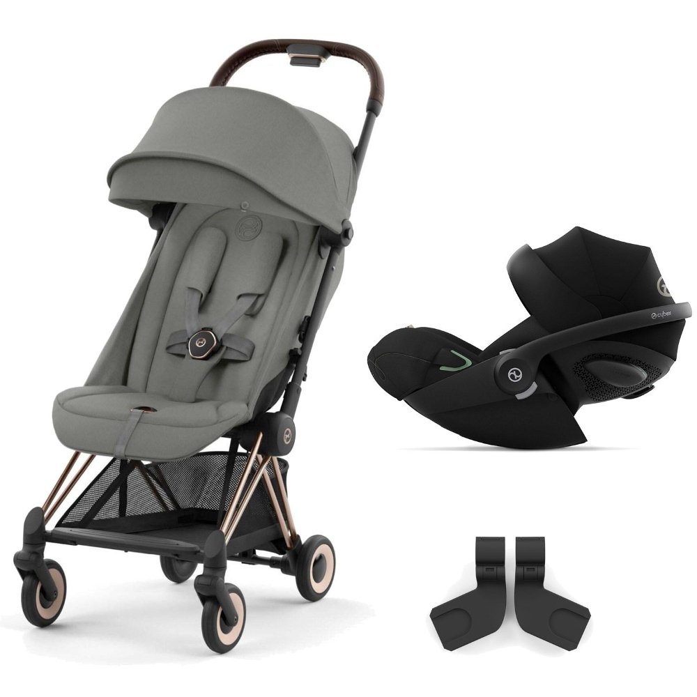Duo Coya rose gold mirage grey et Cloud G Cybex