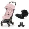 Duo Coya rose gold peach pink et Cloud G Cybex