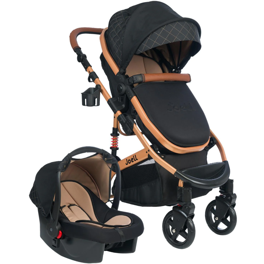 Poussette avec maxicosy noir gold Joell