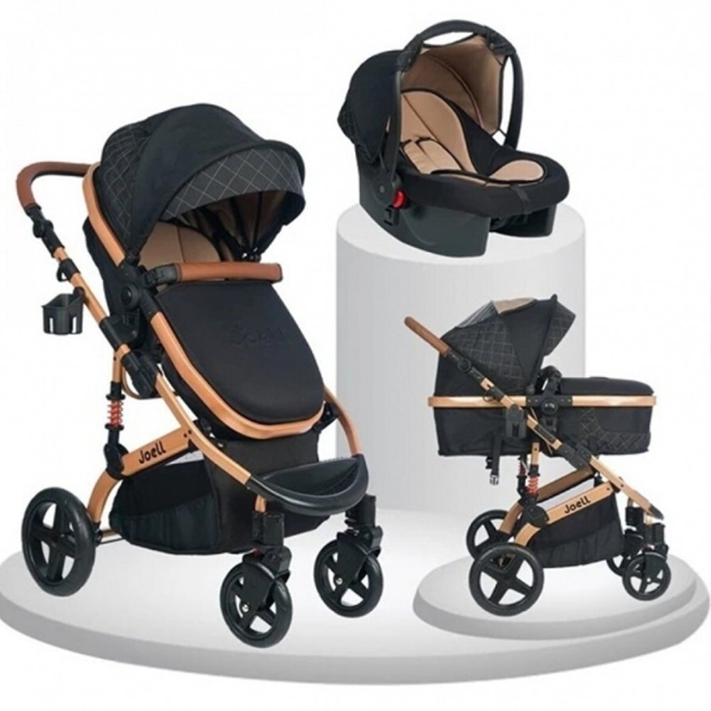 Poussette avec maxicosy noir gold Joell