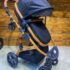 Poussette avec maxicosy noir gold Joell