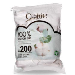 Rectangles de coton bio 200 unités Cottie