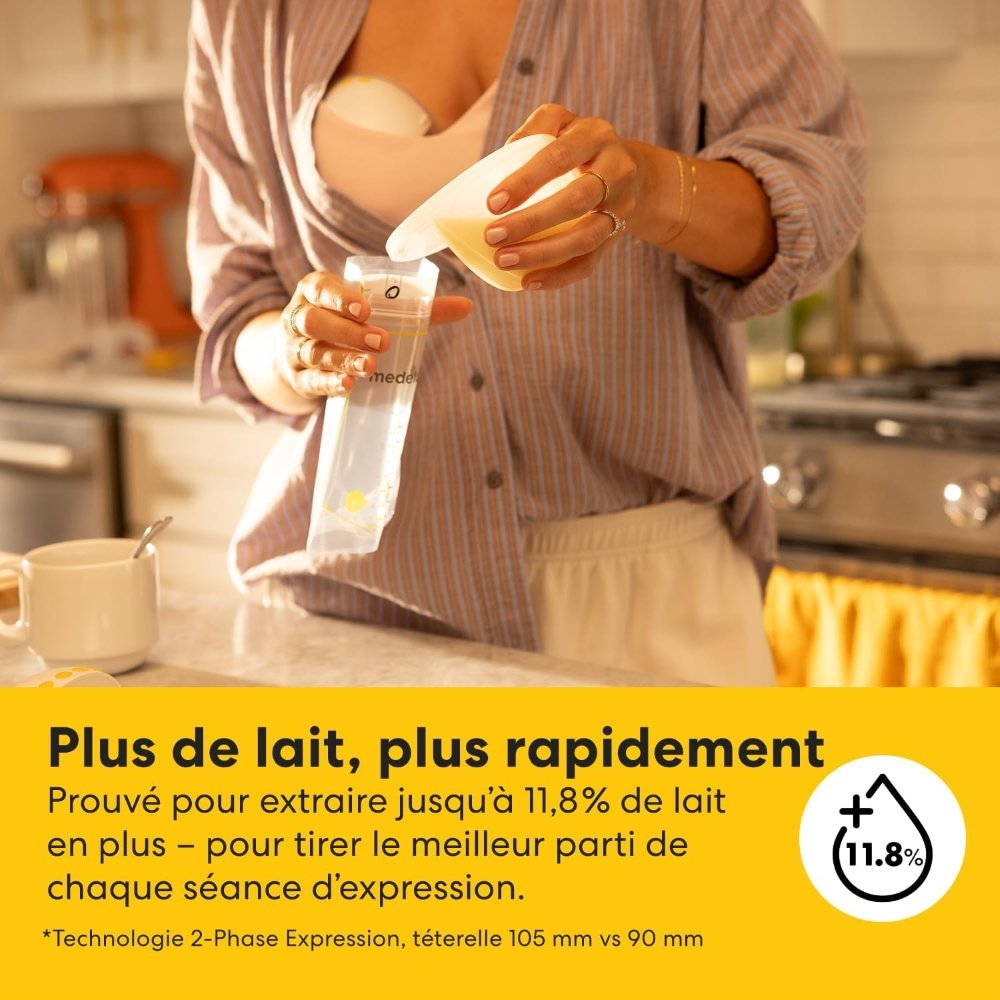 Tire-lait mains libres Motion Inbra 1 pompage Medela