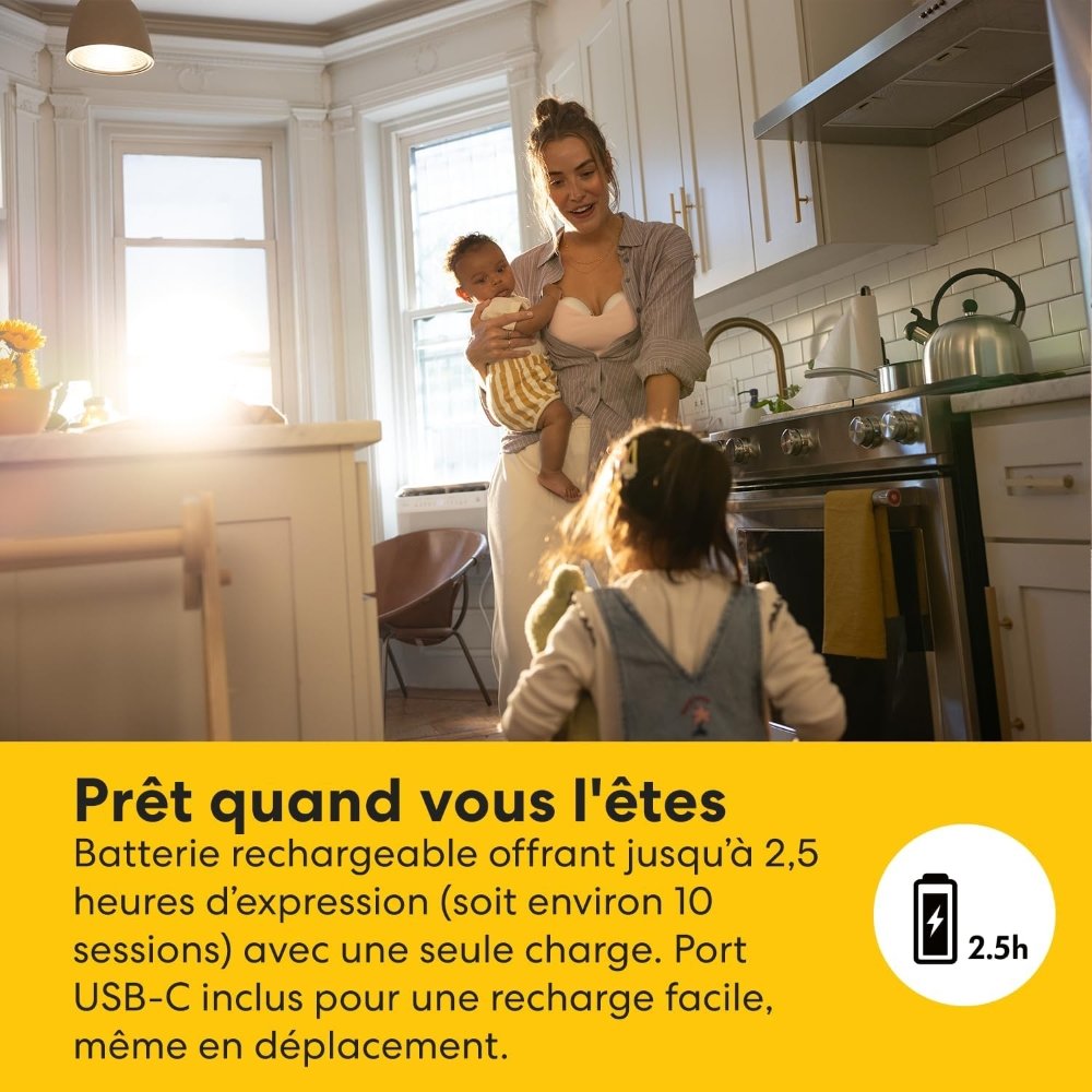 Tire-lait mains libres Motion Inbra 1 pompage Medela