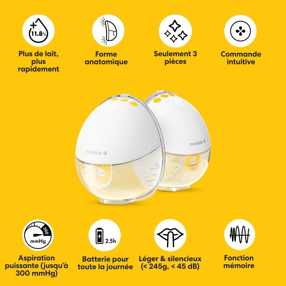 Tire-lait mains libres Motion Inbra 1 pompage Medela