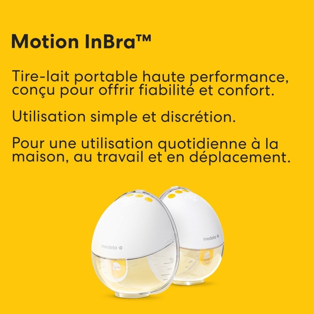 Tire-lait mains libres Motion Inbra 2 pompages Medela