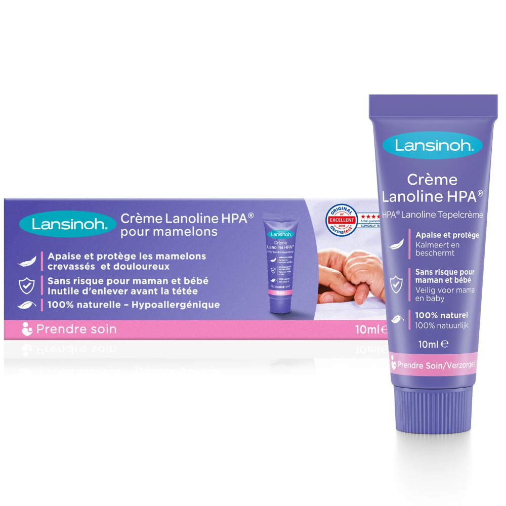 Crème mamelons Lanoline HPA 10ml Lansinoh