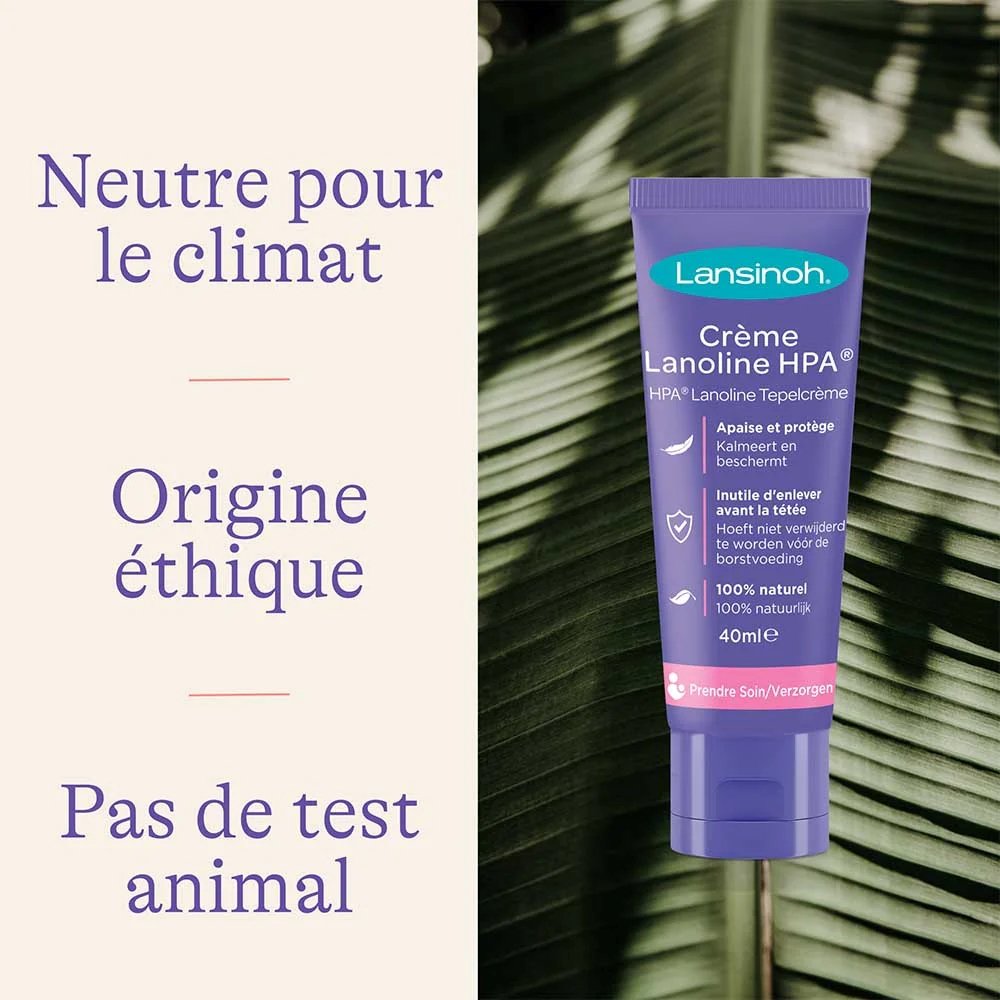 Crème mamelons Lanoline HPA 40ml Lansinoh