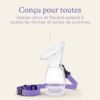 Tire-lait silicone / recueil lait Lansinoh