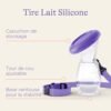 Tire-lait silicone / recueil lait Lansinoh