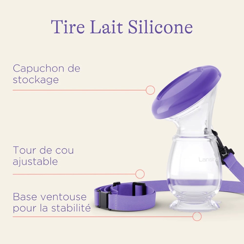 Tire-lait silicone / recueil lait Lansinoh