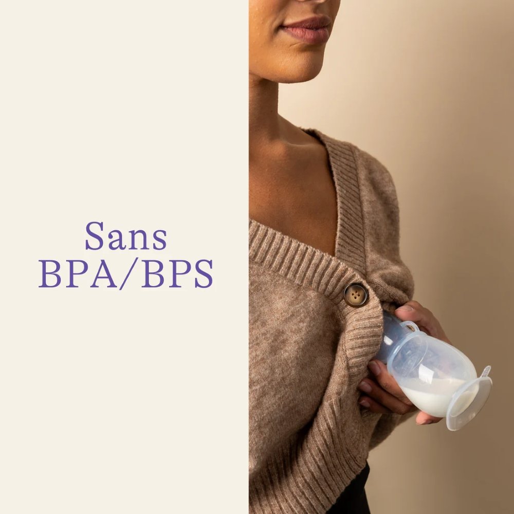 Tire-lait silicone / recueil lait Lansinoh