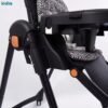 Chaise haute bébé noir Kidilo KD3-3