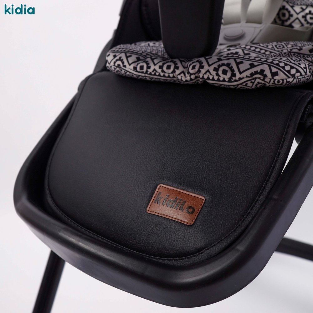 Chaise haute bébé beige Kidilo KD3-3
