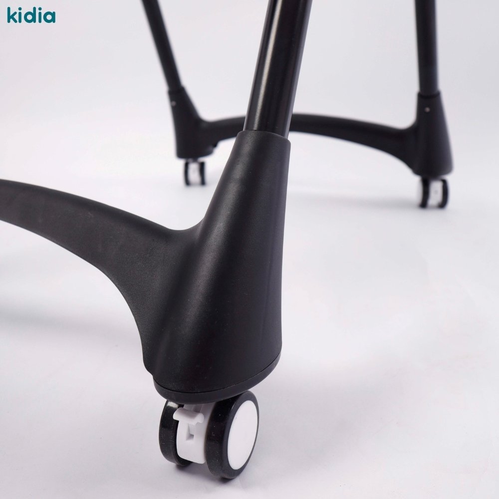 Chaise haute bébé noir Kidilo KD3-3