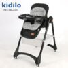 Chaise haute bébé noir Kidilo KD3-3