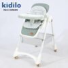 Chaise haute bébé vert Kidilo KD3-3