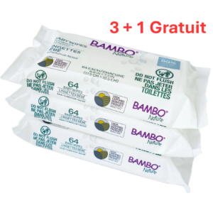 Pack Lingettes Bambo Nature 3+1 Gratuit