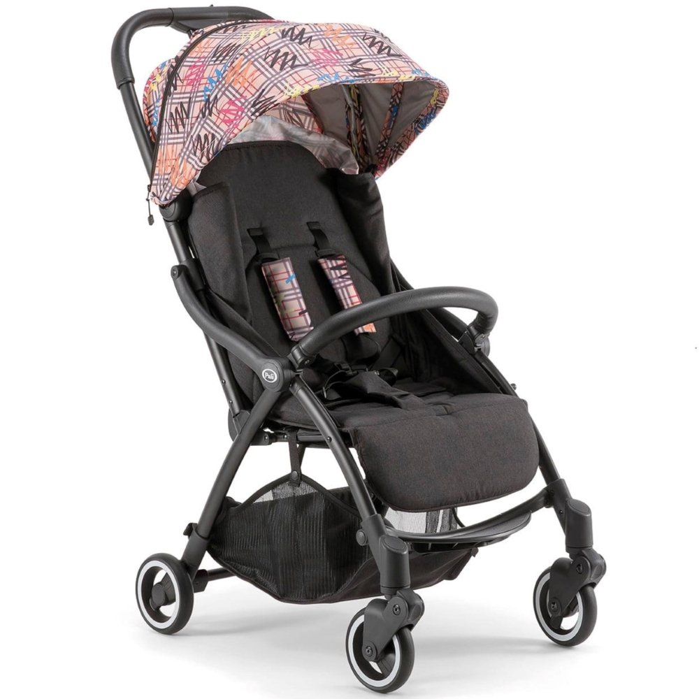 poussette-avec pliage-automatique-magic-tartan-Pali Poussette tartan Magic Pali avec pliage automatique