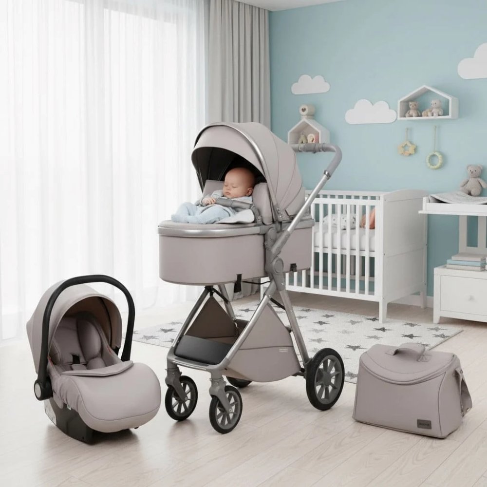 Poussette avec maxicosy Gris V8 Kidilo